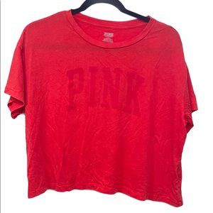 PINK Pajama Crop Top